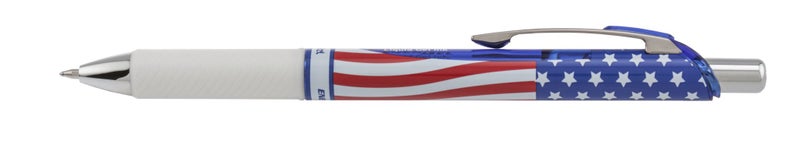 Pentel EnerGel Deluxe RTX Liquid Gel Ink Pen Set Kit, Stars & Stripes, Pack of 3 with 4 Refills (Black - 0.7mm) - Image 2